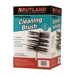 Rutland Chimney Sweep 6 in. Square Oil Tempered Chimney Brush