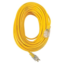 Yellow Jacket Outdoor 100 ft. L Yellow Extension Cord 12/3 SJTW