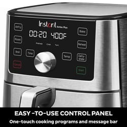 Instant Vortex Plus Black/Silver 4 qt Programmable Digital Air Fryer