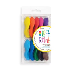 OOLY Left/Right Ergonomic Assorted Color Crayons 10 pk