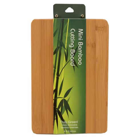 Home Buffalo Small Bamboo Cutting Board With Handle