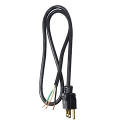 Southwire Indoor or Outdoor 3 ft. L Black Power Supply Cord 16/3 SJTW