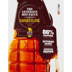The General's Hot Sauce All Natural Danger Close Sauce 6 oz