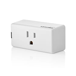 Leviton Decora Smart Grounded 1 outlets Smart-Enabled Mini Plug-In Adapter 1 pk