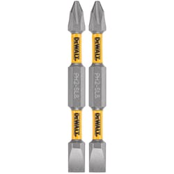 DeWalt MaxFit Phillips/Slotted 2-3/4 in. L PH2/SL8 Double-Ended Screwdriver Bit Steel 2 pc