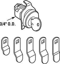 Prime-Line Nickel Steel Counter Clockwise Mailbox Lock