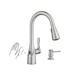 Moen Arlo One Handle Stainless Steel Motion Sensing Pull-Down Kitchen Faucet