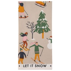 Karma Multicolored Cotton Ski Tea Towel 1 pk