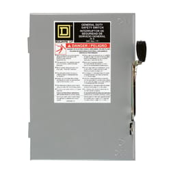 Square D 30 amps Dual Function 3-Pole Fuse Safety Switch
