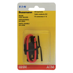 Bussmann 30 amps ATM Black In-Line Fuse Holder 1 pk