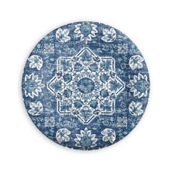 TarHong Blue Melamine Atlantic Medallion Salad Plate 8.5 in. D 1 pc