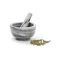 RSVP International Endurance White Marble Mortar/Pestle 6 oz