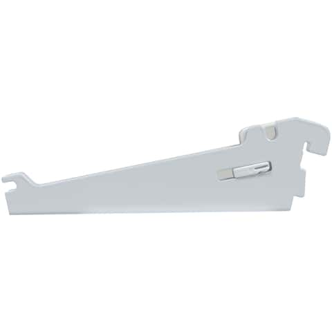 Rubbermaid 12 in. Single Track Bracket for Wood Shelving, White