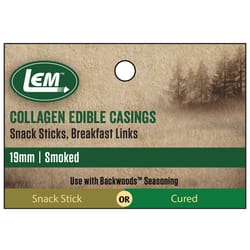 LEM Collagen Edible Smoked Sausage Casings 16 lb Bagged