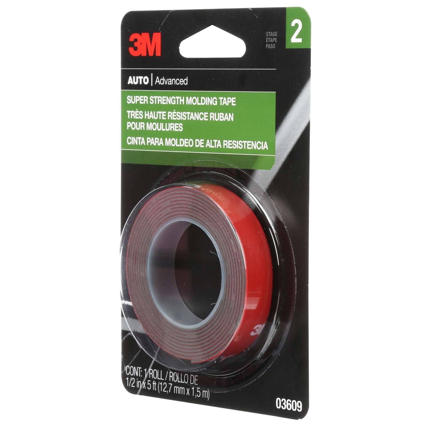 3M Double Sided 7/8 in. W X 5 ft. L Molding Tape Red - Ace Hardware