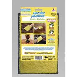 Handee Pockets Microfiber Cleaning Cloth 6.25 in. W X 9.75 in. L 2 pk