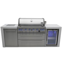 Mont Alpi MAi805-DFC 6 Burner Natural Gas/Propane Grill Silver