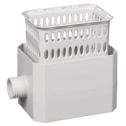 Amerimax 4.75 in. H X 5.13 in. W X 3.25 in. L White Plastic Rainwater Colander