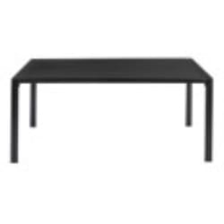 Living Accents Black Rectangular Steel Dining Table