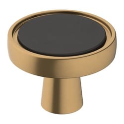 Amerock Mergence Contemporary Round Cabinet Knob 1-3/8 in. D 1 in. Champagne Bronze 1 pk