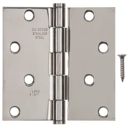 Ace 4 in. L Chrome Residential Door Hinge 1 pk