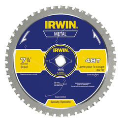 Irwin Marathon 7-1/4 in. D X 5/8 in. Steel Circular Saw Blade 48 teeth 1 pk