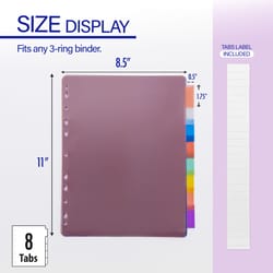 Bazic Products Multicolored Binder Dividers 1 pk