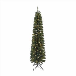 Celebrations 7 ft. Pencil LED 150 ct Christmas Tree