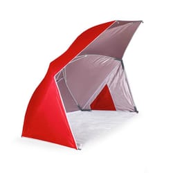 Oniva Brolly Beach Umbrella Tent 70.8 in. Red Beach Umbrella Tent