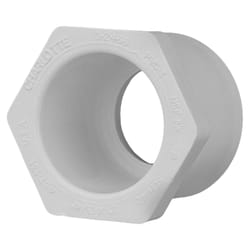 Charlotte Pipe Schedule 40 1 in. Slip X 3/4 in. D Slip PVC Reducing Bushing 1 pk