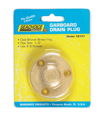 Seachoice Bronze 5.5 in. L x 2 in. W Drain Plug 1 pk