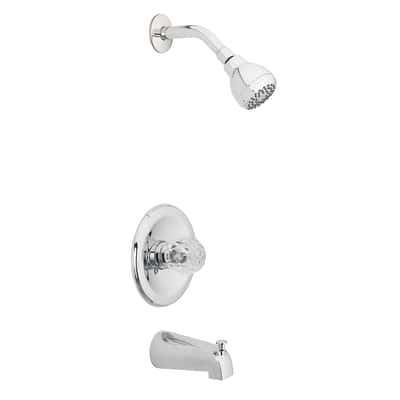 Oakbrook Essentials 1 Handle Chrome Tub And Shower Faucet Ace Hardware