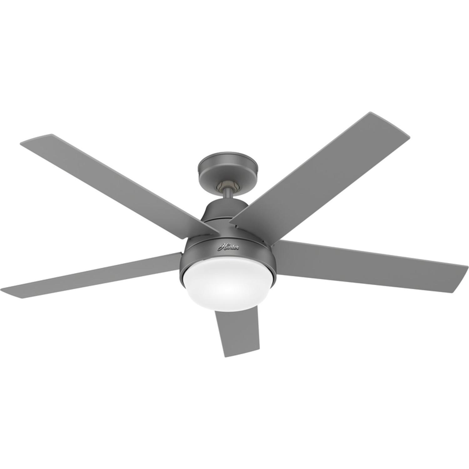 Hunter Aerodyne 52 in. Matte Silver Gray LED Indoor Ceiling Fan Sansujyuku sansujyuku.com