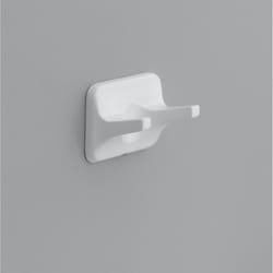 OakBrook Zinc Plated White Double Robe Hook