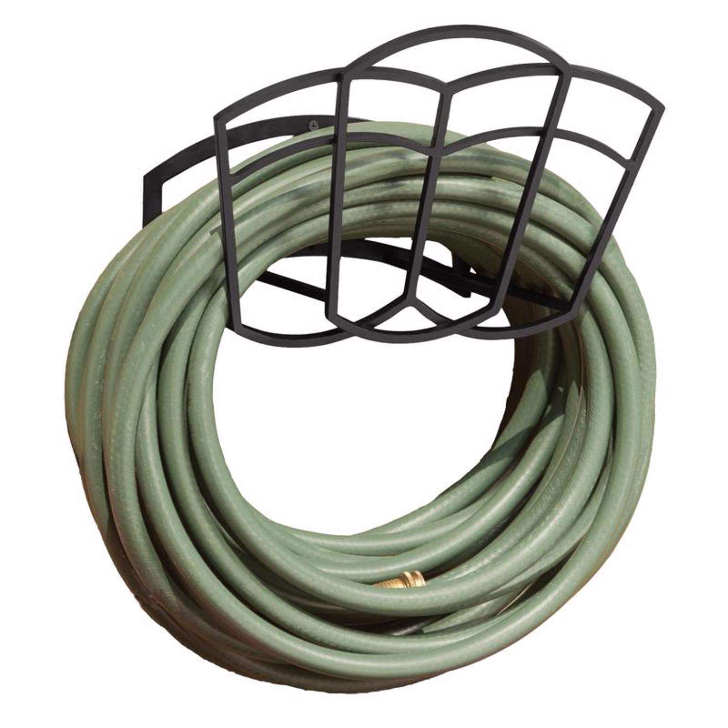 Suncast Hose Hangout 150 ft. Black Wall Mounted Hose Hanger Ace Hardware