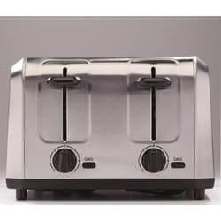 Hamilton Beach Stainless Steel Silver 4 slot Toaster 7.48 in. H X 10.94 in. W X 11.22 in. D