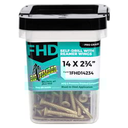 Big Timber No. 14 Sizes X 2-3/4 in. L Star Bronze Deep Wood Screws 37 pk