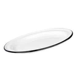 Cinsa White Steel Camping Dinner Plate 12.5 in. D 1 pk