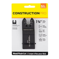 Construction Pro 1-3/8 in. W Oscillating Accessory 5 pc