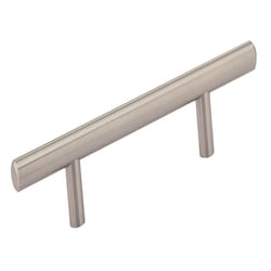 Richelieu Functional Bar Pull 3-25/32 in. Brushed Nickel Silver 1 pk