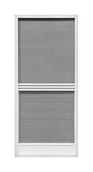 Precision Extrudaform 79-3/4 in. H X 35-1/8 in. W Provencial White Steel Screen Door