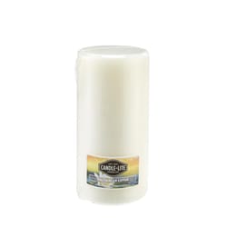 Candle-Lite White Saltwater Lotus Scent Pillar Candle