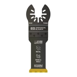 Imperial Blades One Fit 1-1/8 in. L Titanium-Coated Bi-Metal Storm Oscillating Saw Blade 1 pk