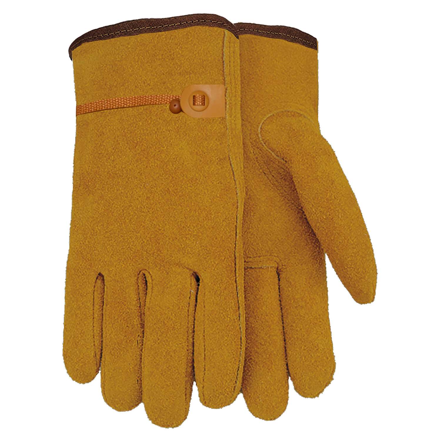 MidWest Quality Gloves L Suede Leather Gunn Cut Brown Gloves Ace Hardware