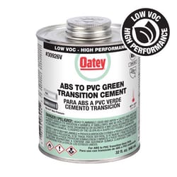 Oatey Green Transition Cement For ABS/PVC 32 oz