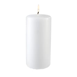 Candle-Lite White Unscented Scent Pillar Candle