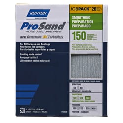 Norton ProSand 11 in. L X 9 in. W 150 Grit Aluminum Oxide Sandpaper 20 pk