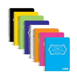 Bazic Products 4 in. W X 5-1/2 in. L Wide Ruled Side-Spiral Assorted Poly Cover Fat Book