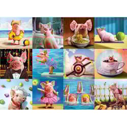 Eurographics Funny Pigs Jigsaw Puzzles Multicolored 1000 pc