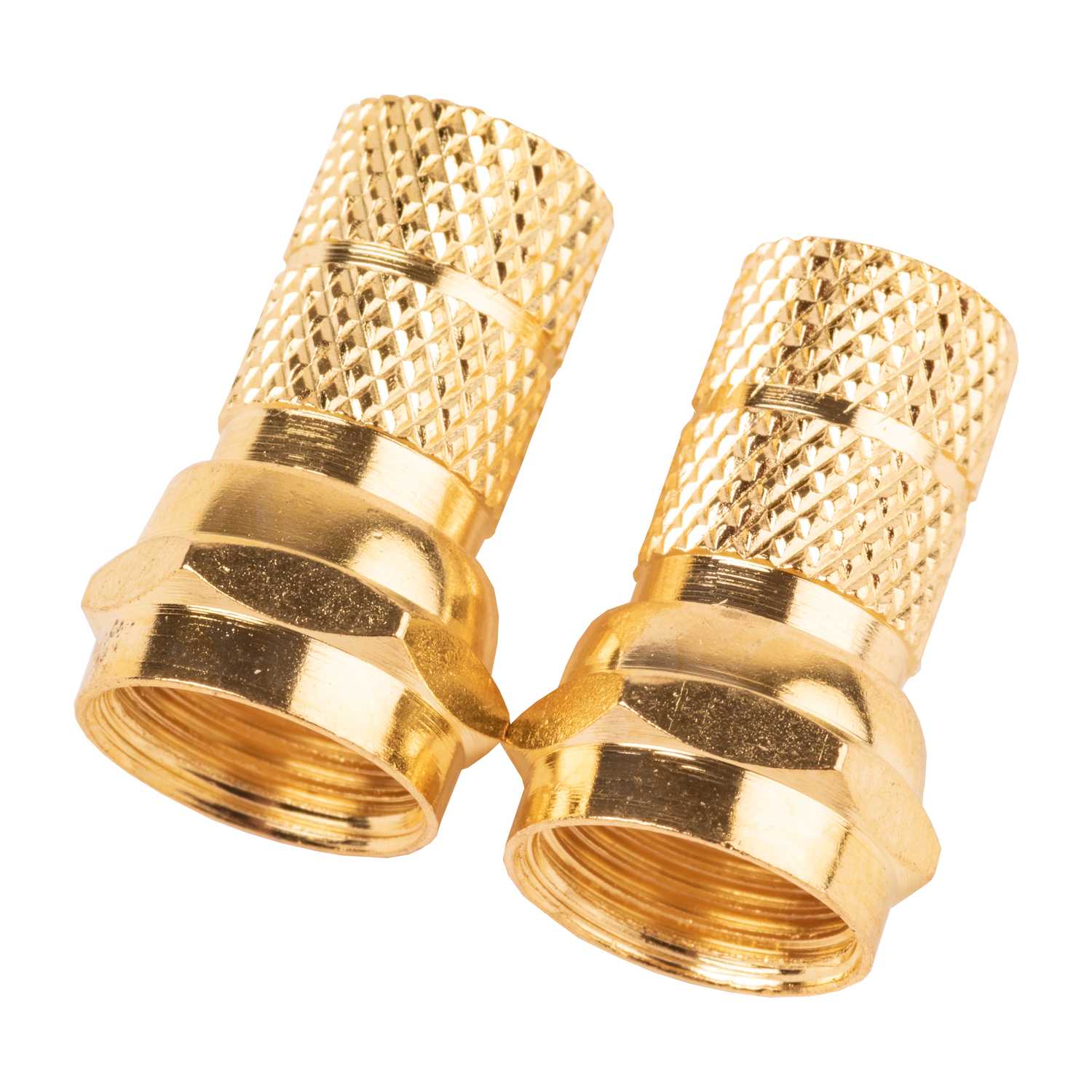 Monster Cable Coax Connectors RG6 75 Ohm Gold 2 Pack Ace Hardware